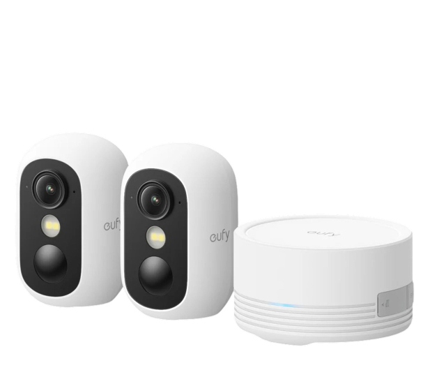 Eufy Zestaw 2 kamer eufyCam C35 Biały + HomeBase Mini - 1505440 - zdjęcie